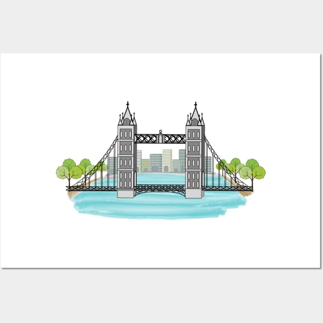 Tower Bridge Wall Art by Designoholic